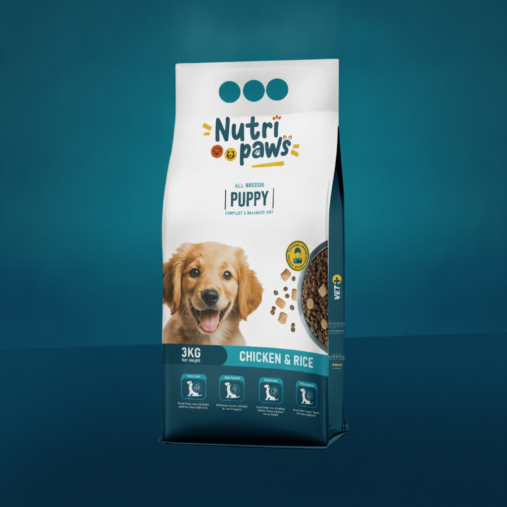 Nutripaws Puppy Dog Food Chicken and Rice -3KG
