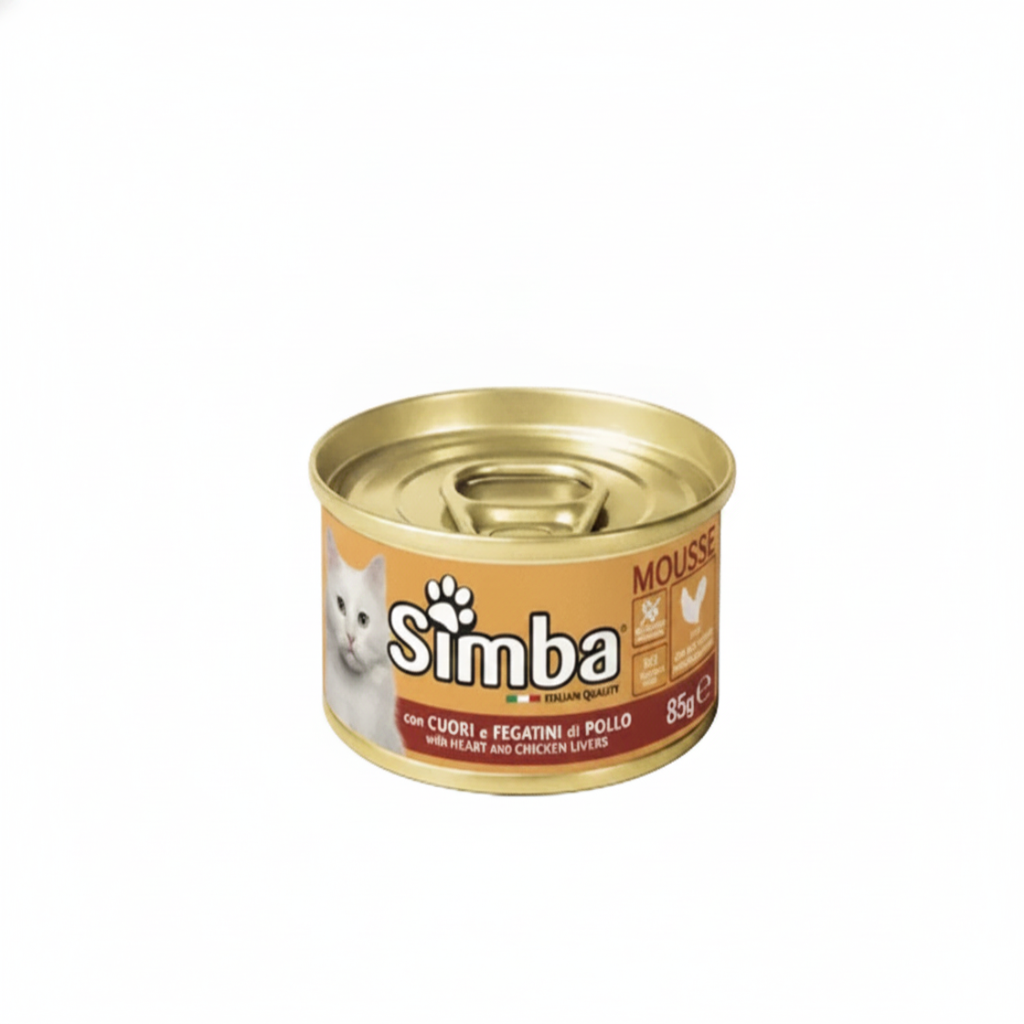 Simba Cat Heart and Chicken Livers Can -85g