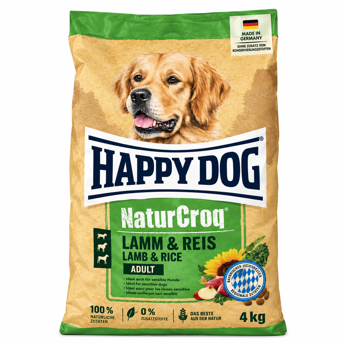 Happy Dog NaturCroq Lamb & Rice Adult Dog Food ā 4kg