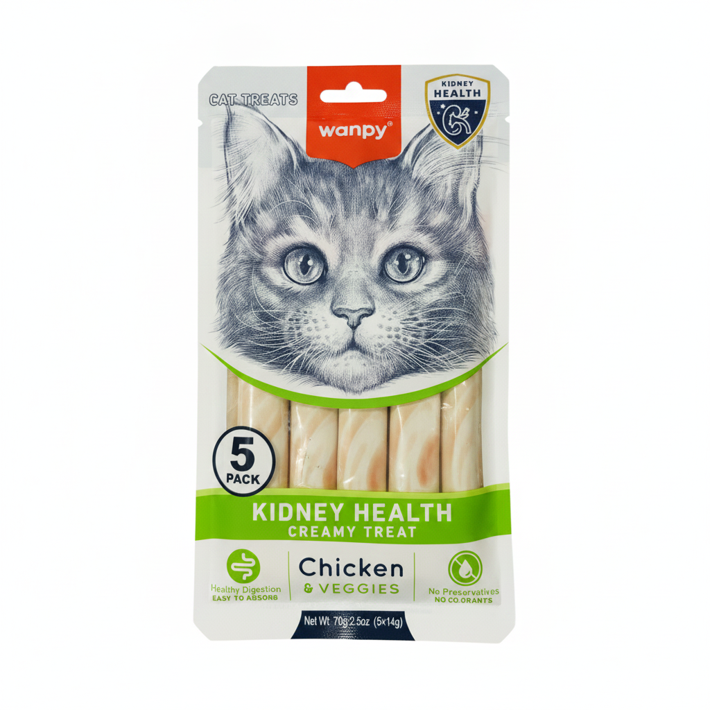 Medicated Wanpy Kidney Health Creamy Treat Chicken And Veggies – 70g