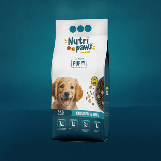 Nutripaws Puppy Dog Food Chicken and Rice -3KG