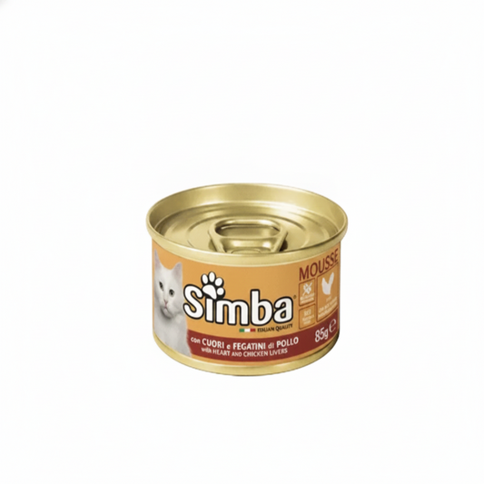 Simba Cat Heart and Chicken Livers Can -85g