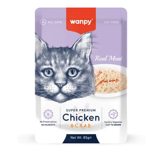 Wanpy Chicken & Crab Sachet-85g