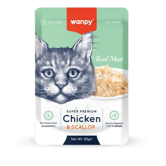 Wanpy Chicken & Scallop Sachet-85g