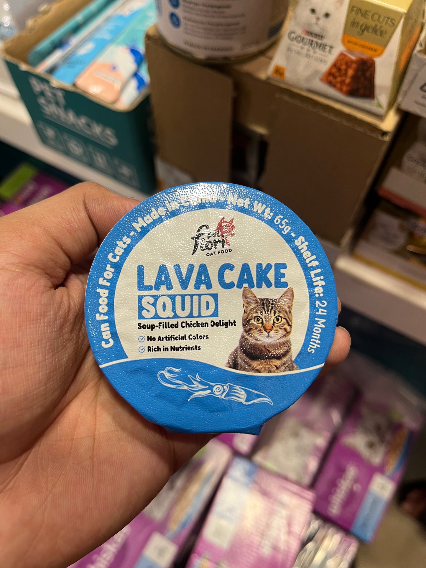 Flori Pet Lava Cake Creamy Cat Treats – Assorted Flavors (65g)