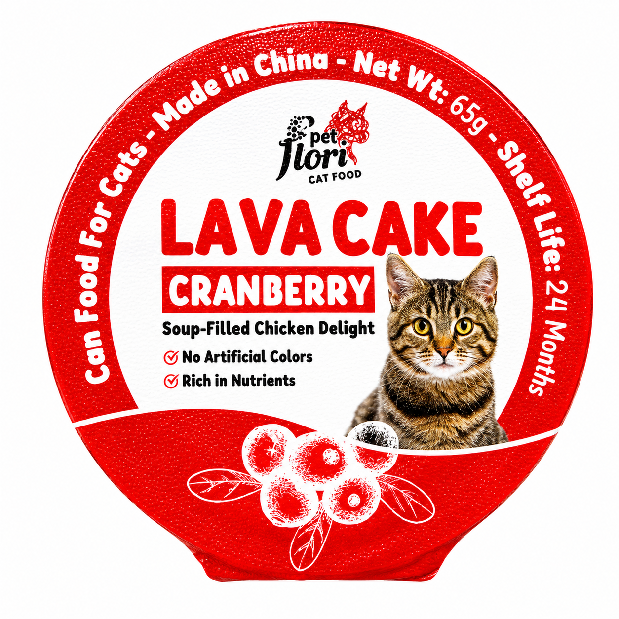 Flori Pet Lava Cake Creamy Cat Treats – Assorted Flavors (65g)