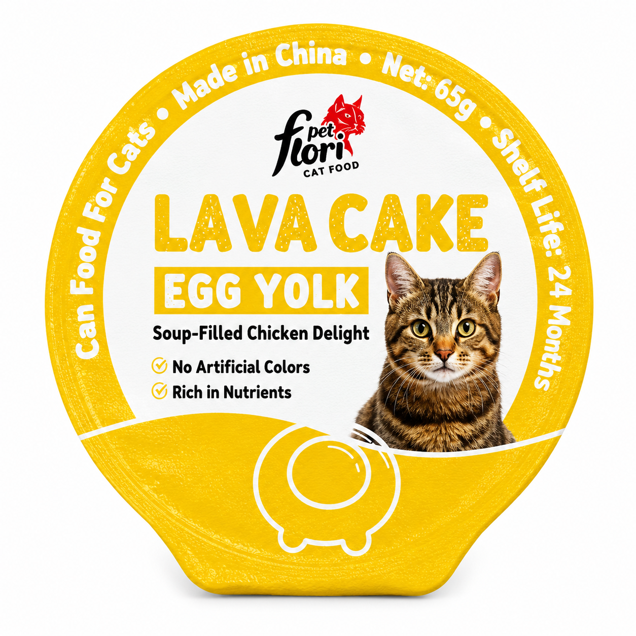 Flori Pet Lava Cake Creamy Cat Treats – Assorted Flavors (65g)