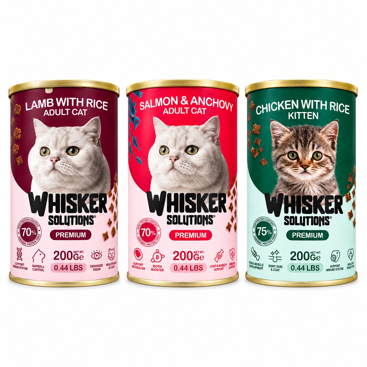 Whisker Solutions Premium Wet Cat Food 200g