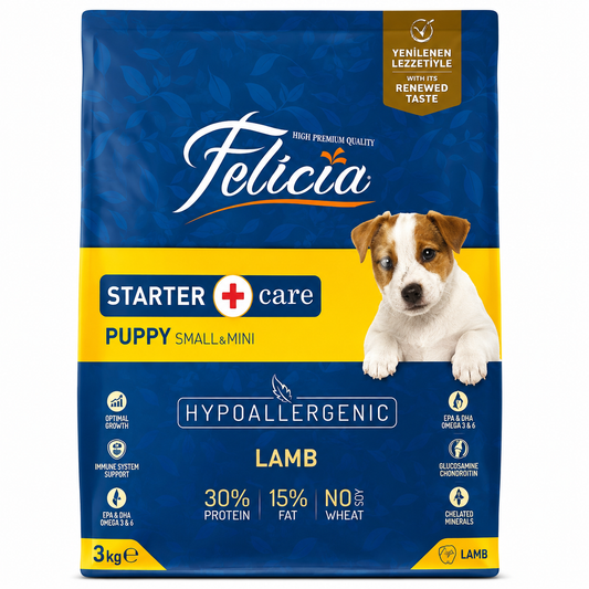 Felicia Starter Care Puppy Food Lamb Small -3KG