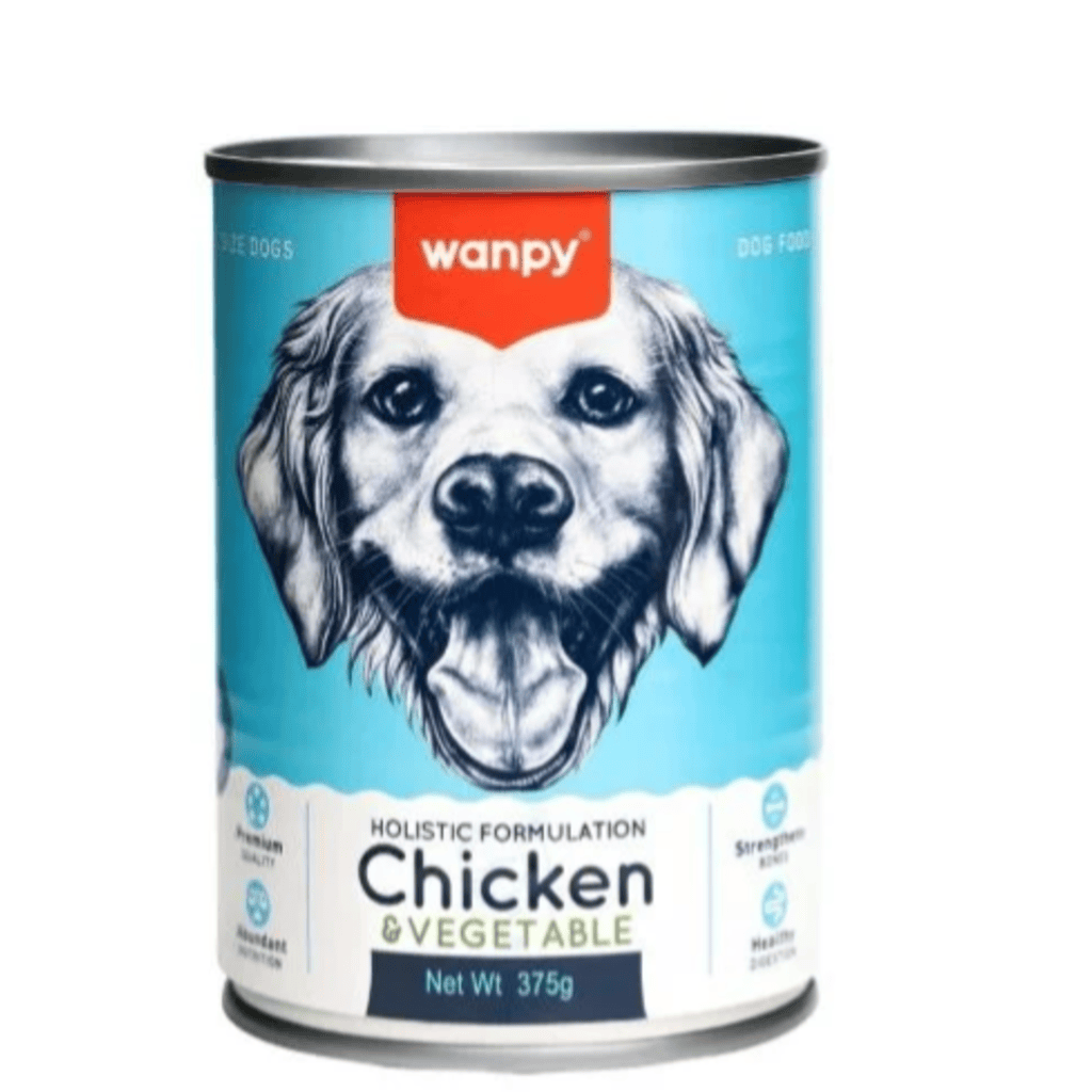 Wanpy Holistic Formulation Dog Tin-Chicken &Vegetable -375g