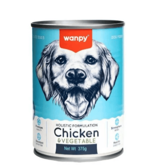 Wanpy Holistic Formulation Dog Tin-Chicken &Vegetable -375g