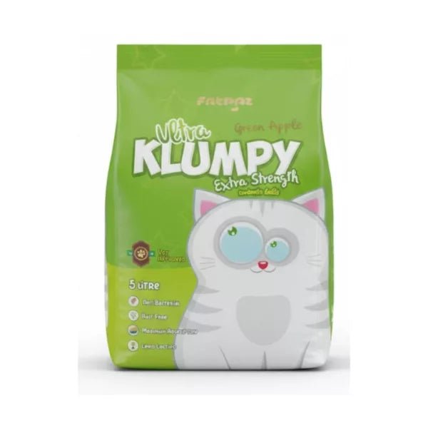 Ultra Klumpy Pet Cat Litter Green Apple -5L