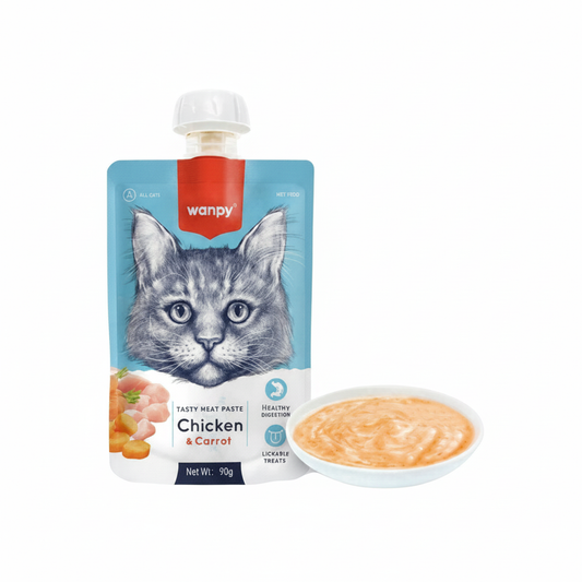 Wanpy Tasty Meat Paste-Chicken & Carrot -90g